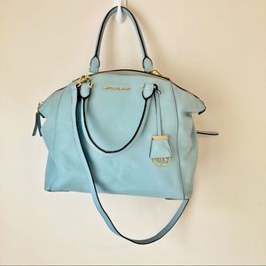 Trendy gorgeous blue slouchy MK bag!